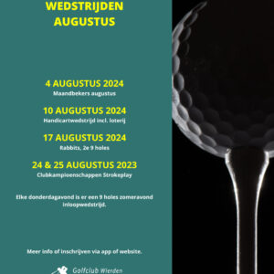 Poster wedstrijden augustus 2024 Golfclub de Koepel (1)