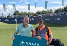 Tom van Kamperdijk wint Beat de pro op de KLM Open.