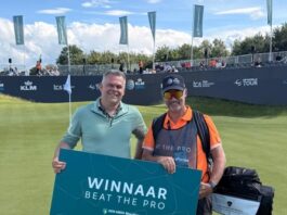 Tom van Kamperdijk wint Beat de pro op de KLM Open.