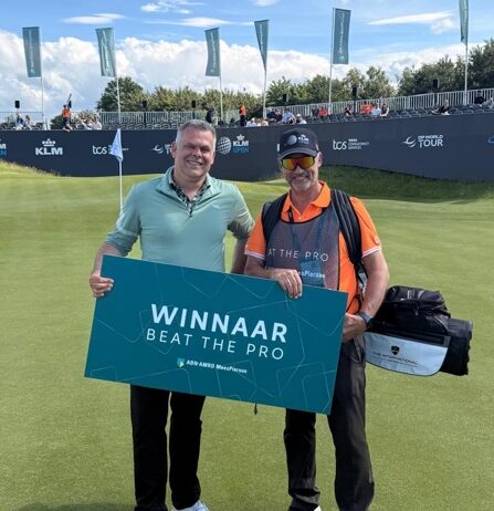 Tom van Kamperdijk wint Beat de pro op de KLM Open.
